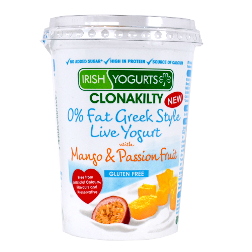 Irish Yogurts Clonakilty 0 Fat Greek Style Yogurt with Mango
