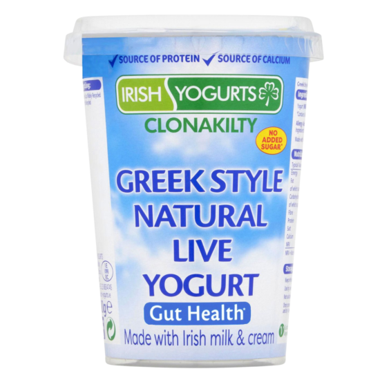 Irish Yogurts Clonakilty Greek Style Natural Live Yogurt 500g Irish