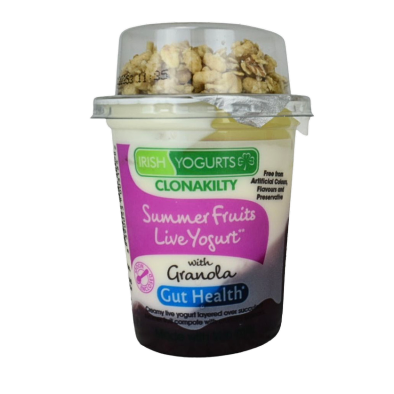 Irish Yogurts Clonakilty Summer Fruits Yogurt with Granola 165gm