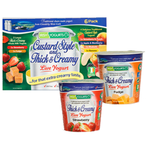 Irish Yogurts Clonakilty Live Yogurt Custard Style Thick & Creamy 125gm