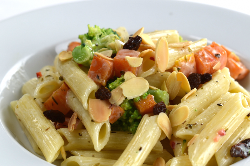 Yogurt Squash And Broccoli Pasta Salad