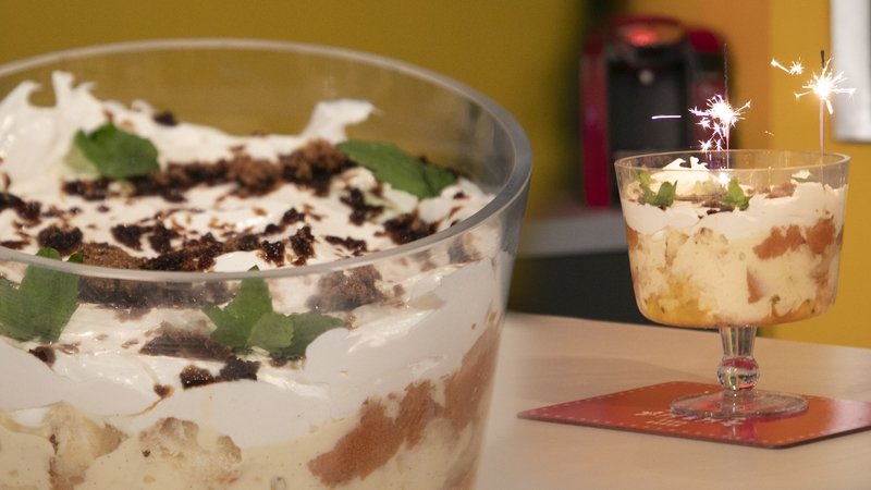 Chef Eunice Power's Mango & Passion Fruit Trifle