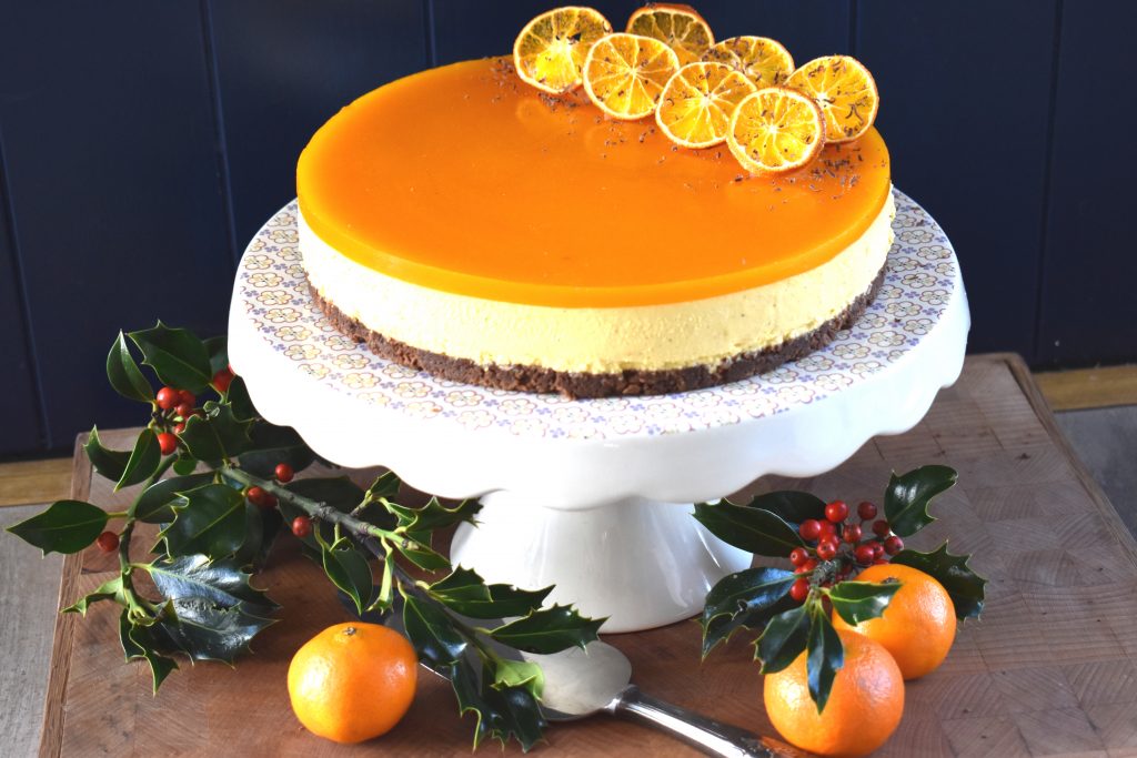 Spiced Mandarin and Yogurt Cheesecake