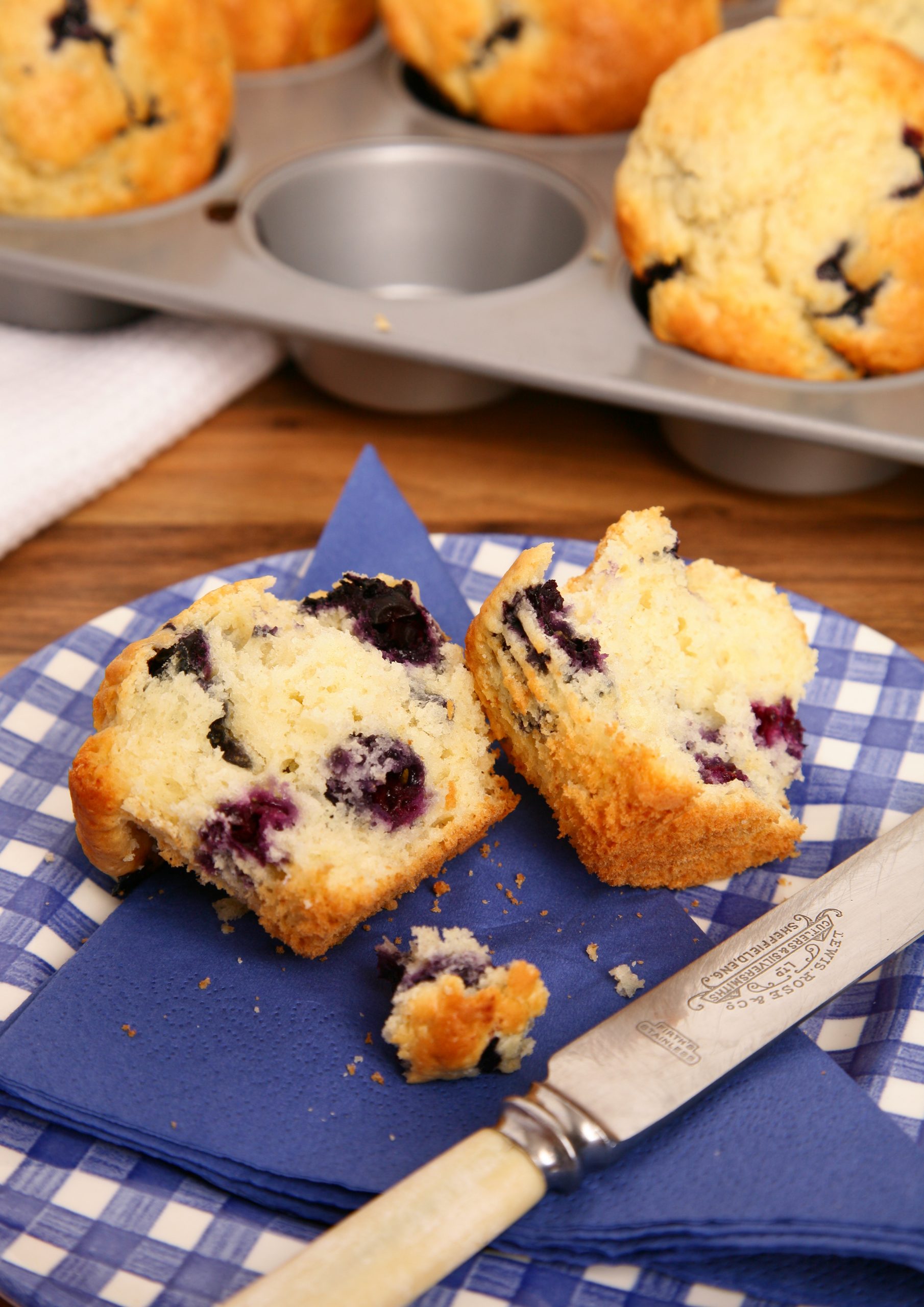 Dunrovin Station: Cast Iron Blueberry Muffins