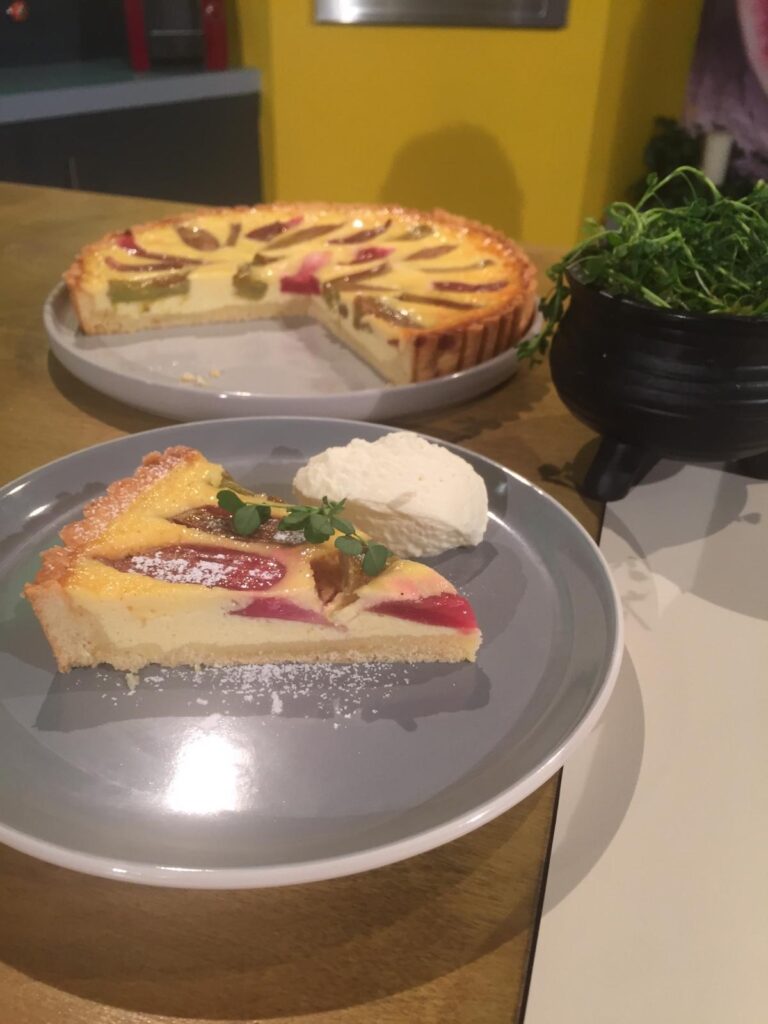 Chef Eunice Power's Rhubarb and Crème Fraîche Tart