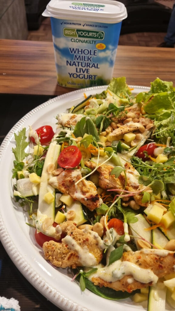 Piri Piri Chicken Salad with Yogurt and Lime Dressing by Chef Edward Hayden