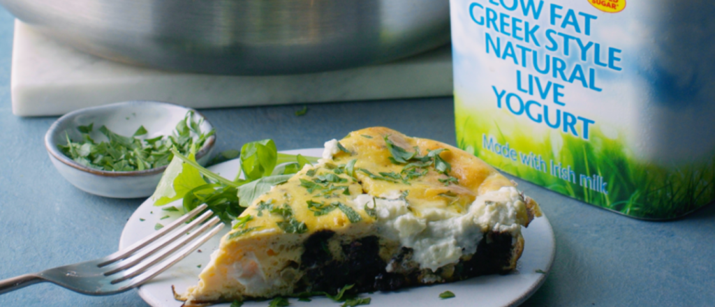 BlackPudding and Spinach Frittata