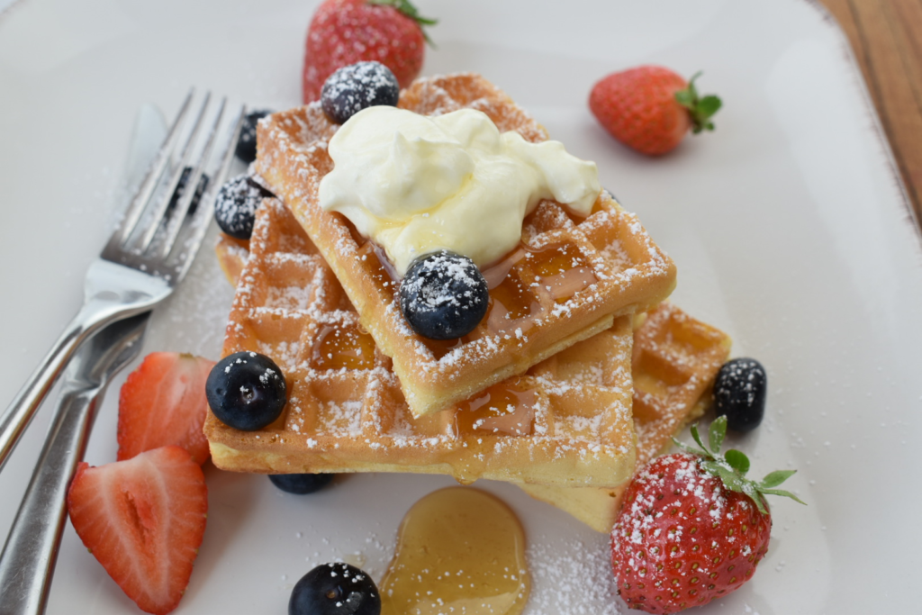Toasted Waffles with Kefir Natural
