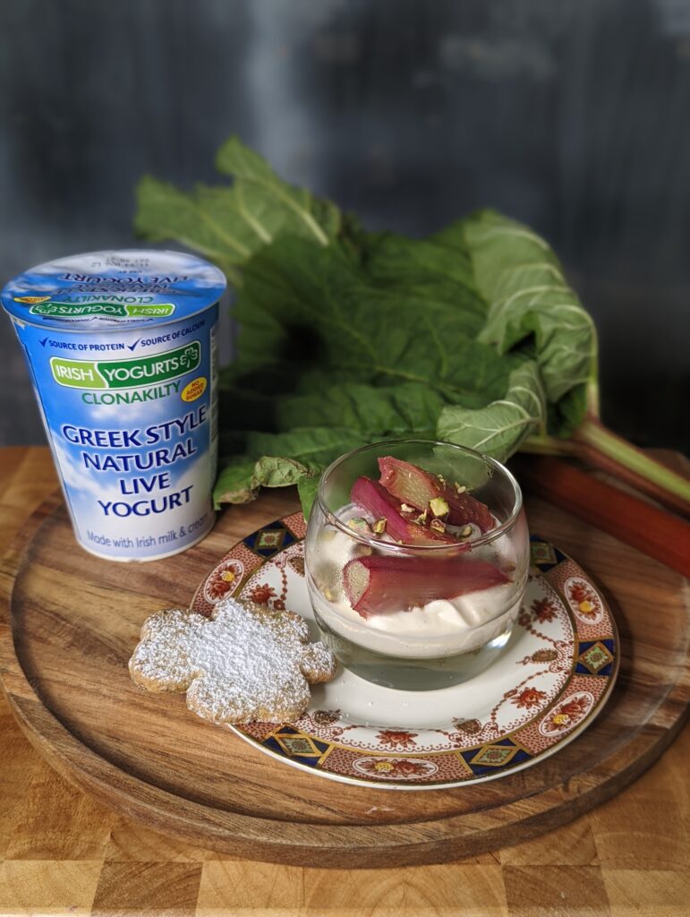 Irish Yogurts Clonakilty Yogurt Cream With Roast Rhubarb