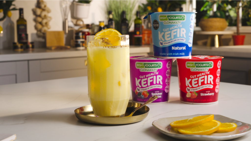 Orange and Kefir Mocktail