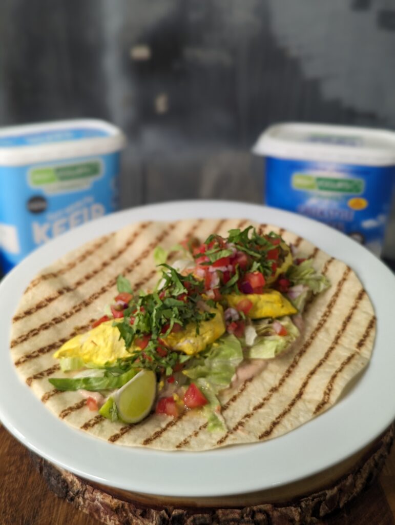 Saffron and Lemon Chicken with Kefir Dressing