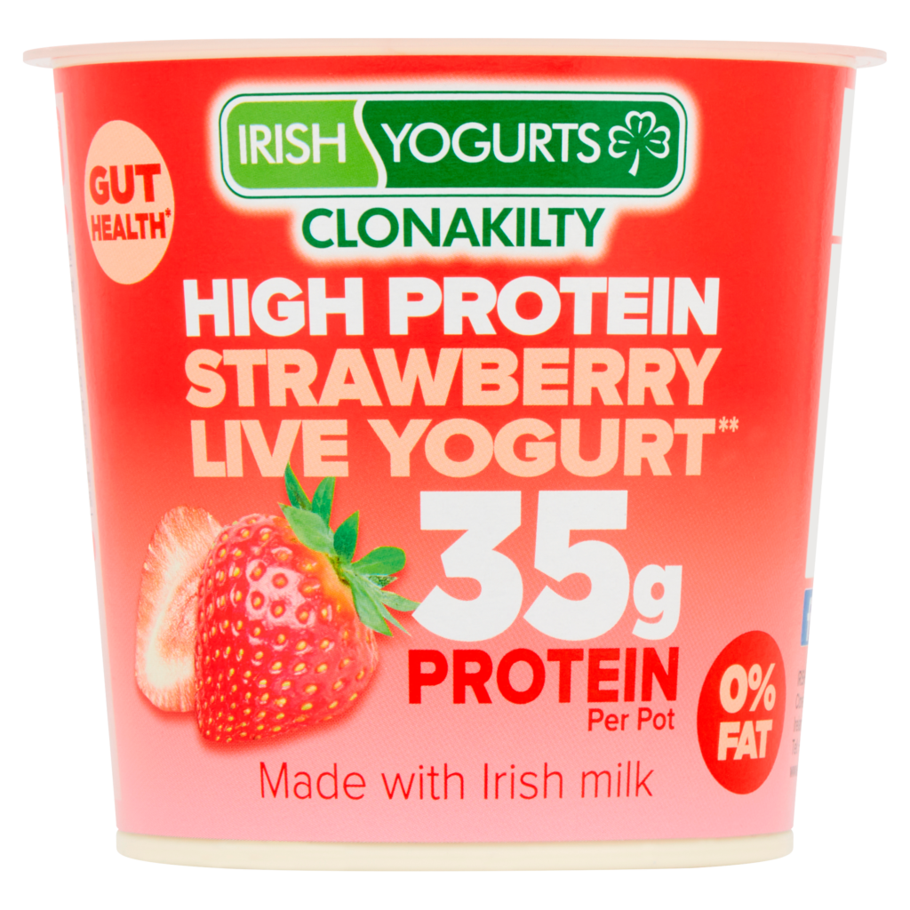 High Protein Strawberry Live Yogurt 350g Irish Yogurts Clonakilty high-protein-strawberry-live-yogurt-350g-irish-yogurts-clonakilty