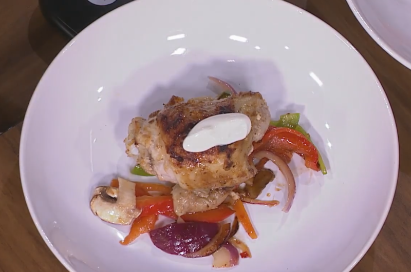 Garlic & Herb Chicken Thighs with Vegetable Stir Fry