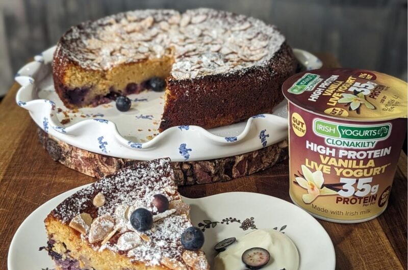 Lemon, Blueberry and Almond Yogurt Cake