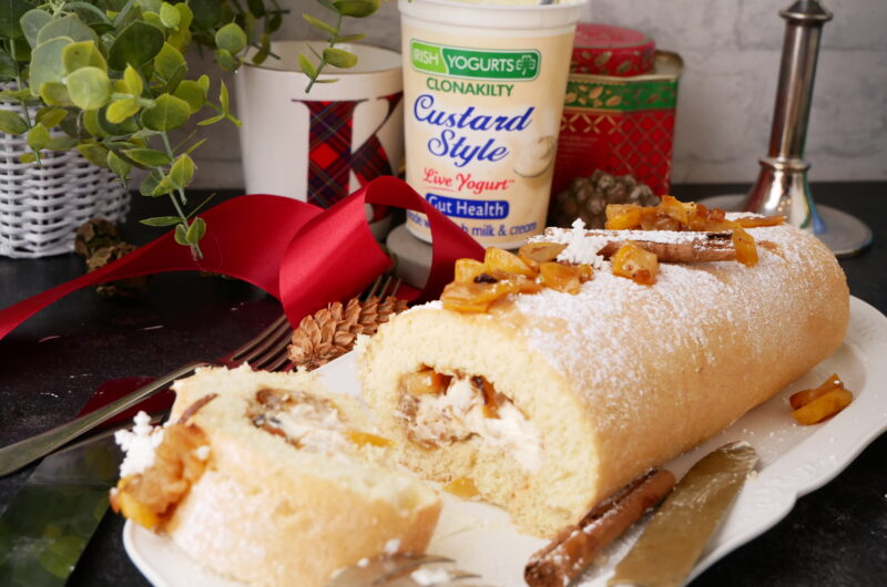 Apple & Custard Swiss Roll