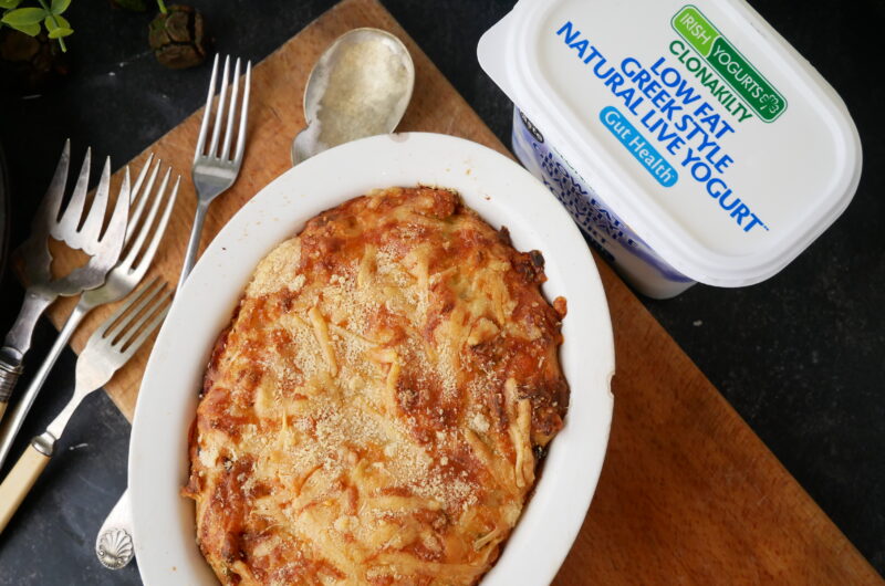 Cheesy Mashed Potato Gratin