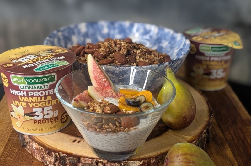 High Protein Vanilla Chia Seed Breakfast Pudding