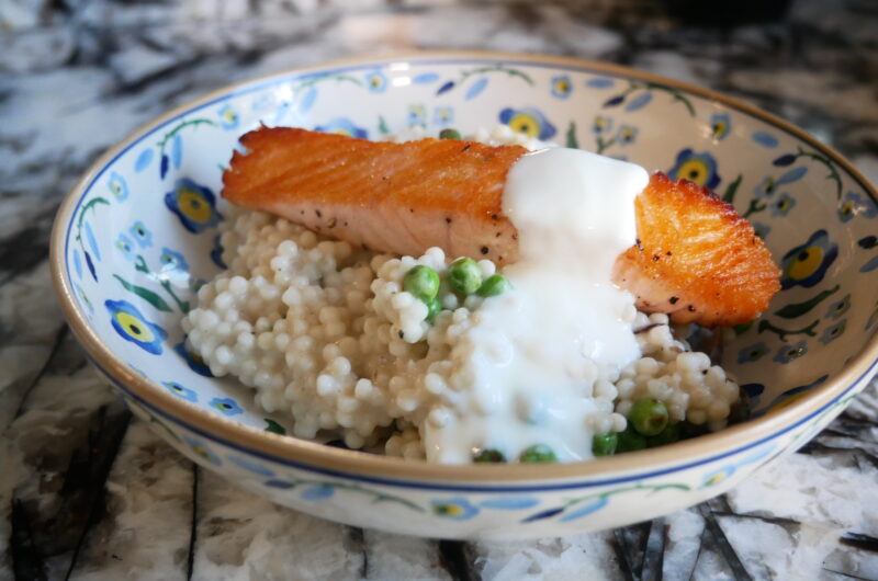 Salmon Couscous Risotto